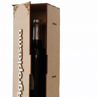caja botella vino madera personalizada regalo empresa novios eventos navidad personal present