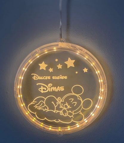 lámpara led personalizada circular