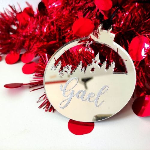 bola navidad personalizada adorno navideño personalizado esfera decorativa nombre personal present